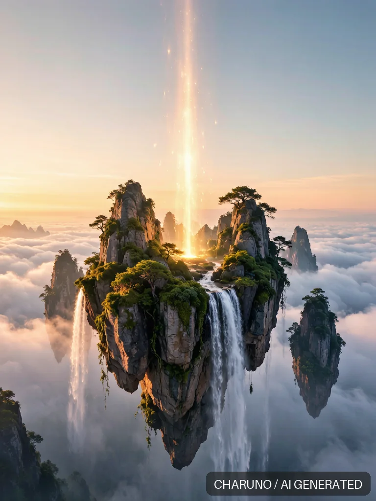 玄幻仙境奇观 · 场景视觉，第 1 张生成图片