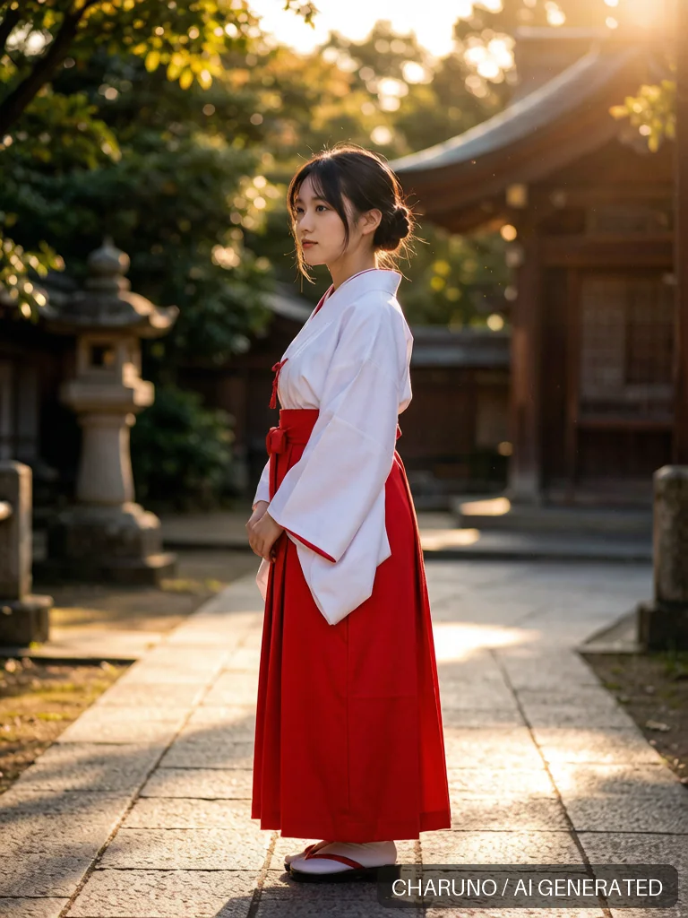 日式巫女 · 图库，第 6 张生成图片