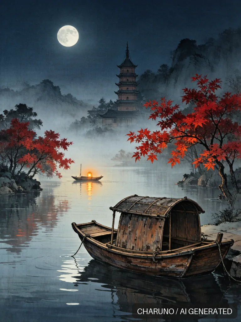 枫桥夜泊 · 图库，第 5 张生成图片