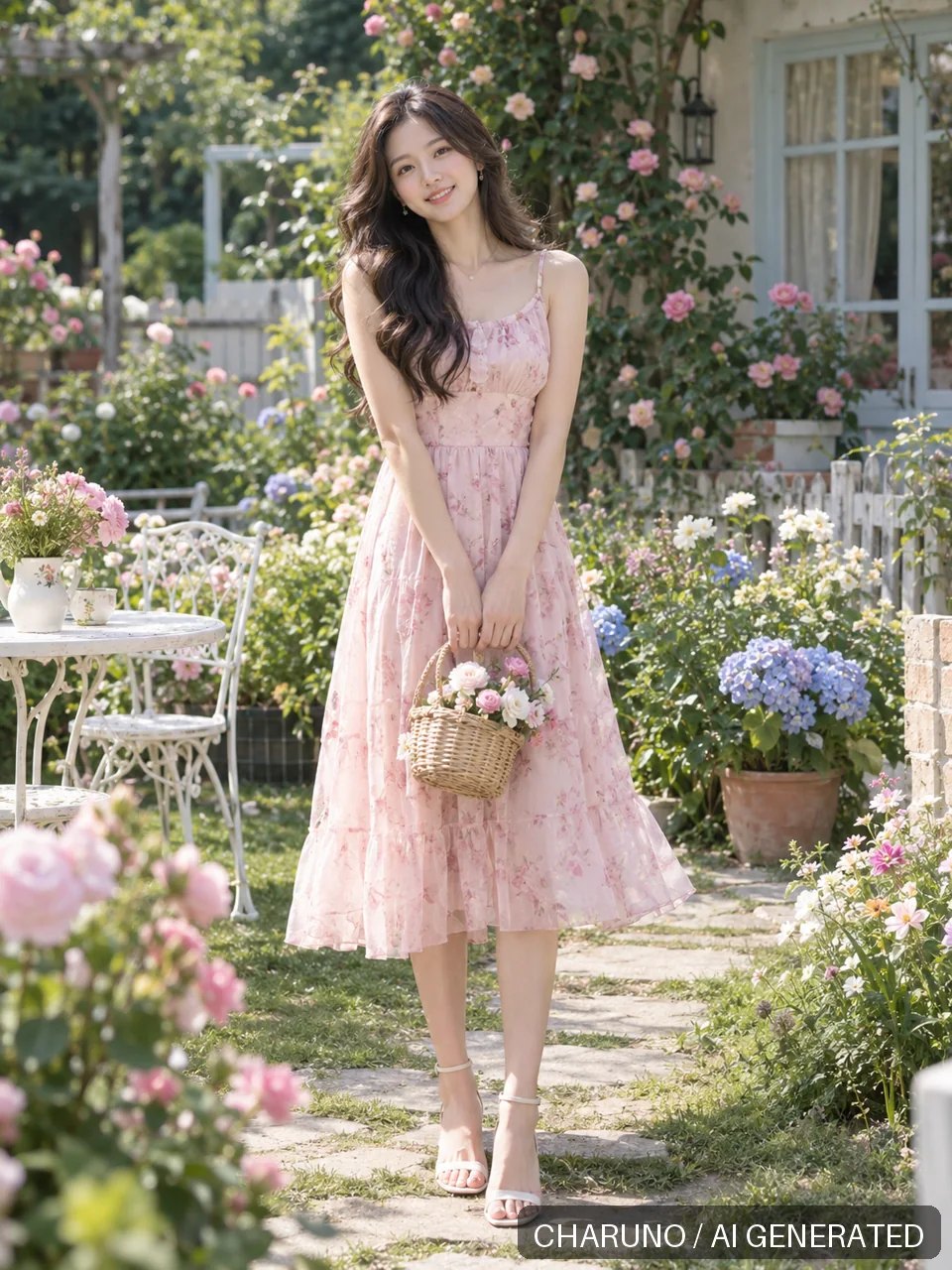 青春靓丽·花园晴日，第 1 张生成图片