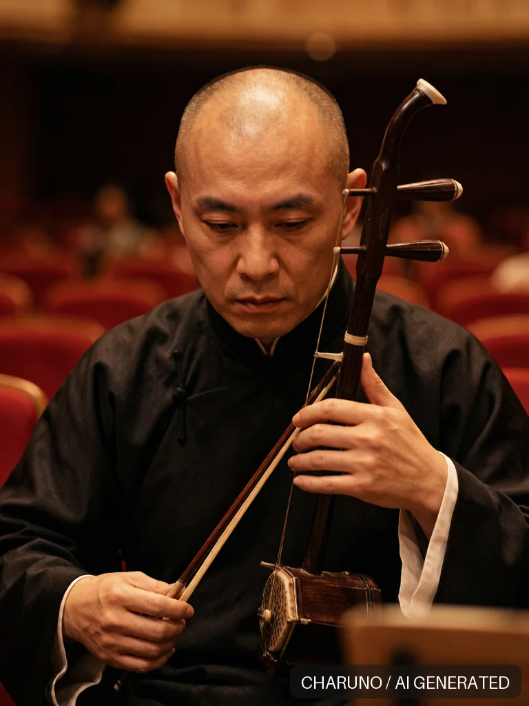 京胡琴师 · 图库，第 3 张生成图片