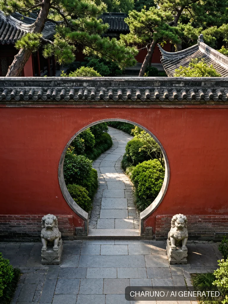月洞门 · 图库，第 3 张生成图片