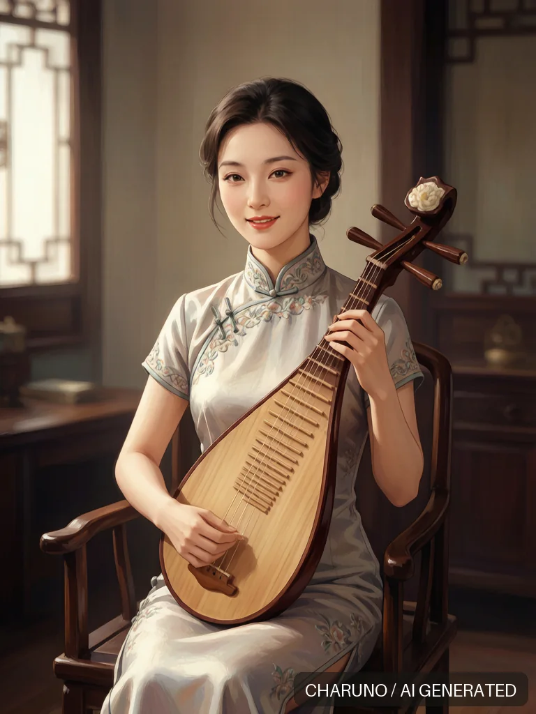 评弹艺人 · 图库，第 3 张生成图片