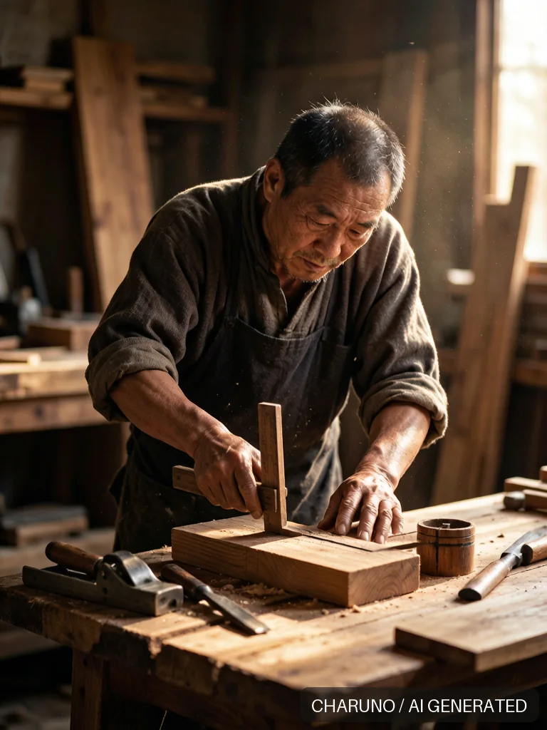 工匠祖师鲁班 · 图库，第 5 张生成图片
