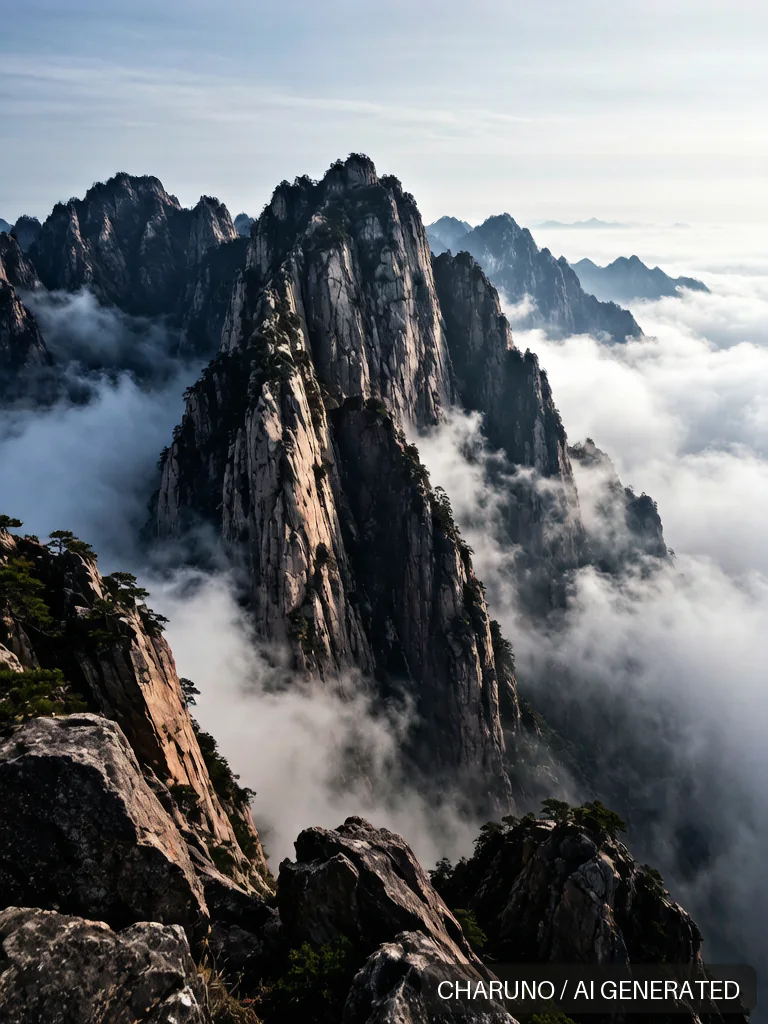 华山险峰 · 图库，第 3 张生成图片