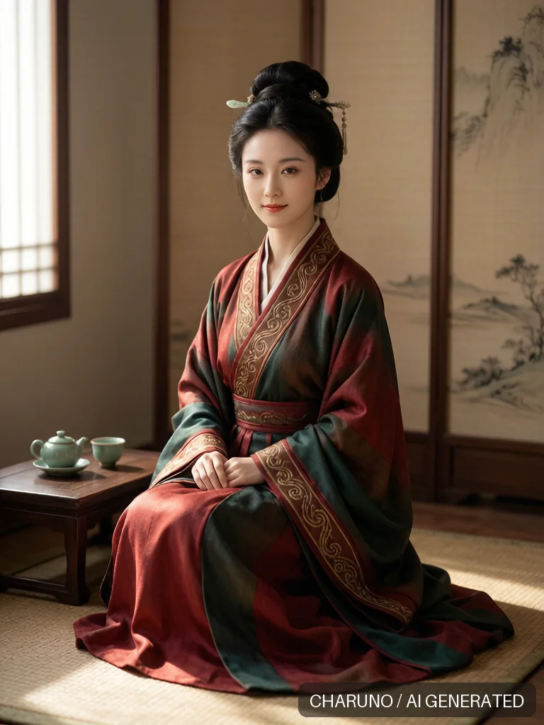汉代仕女 · 图库，第 3 张生成图片