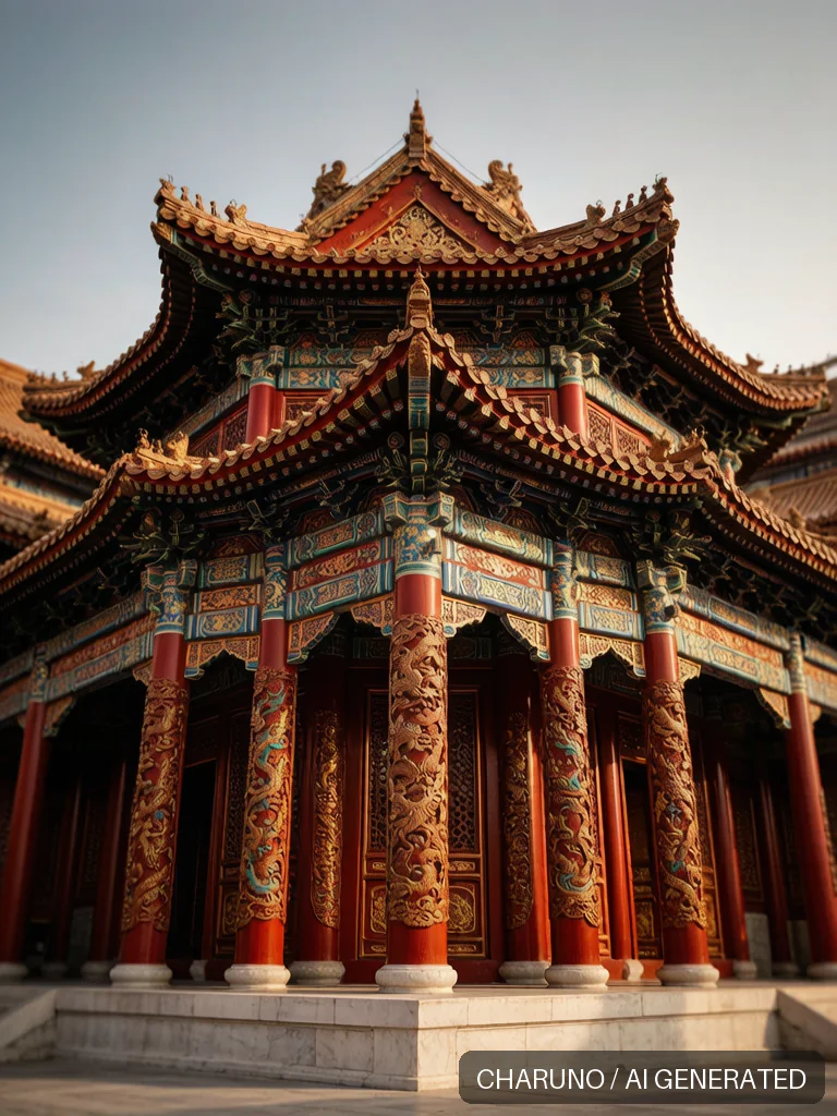 雕梁画栋 · 图库,第 8 张生成图片