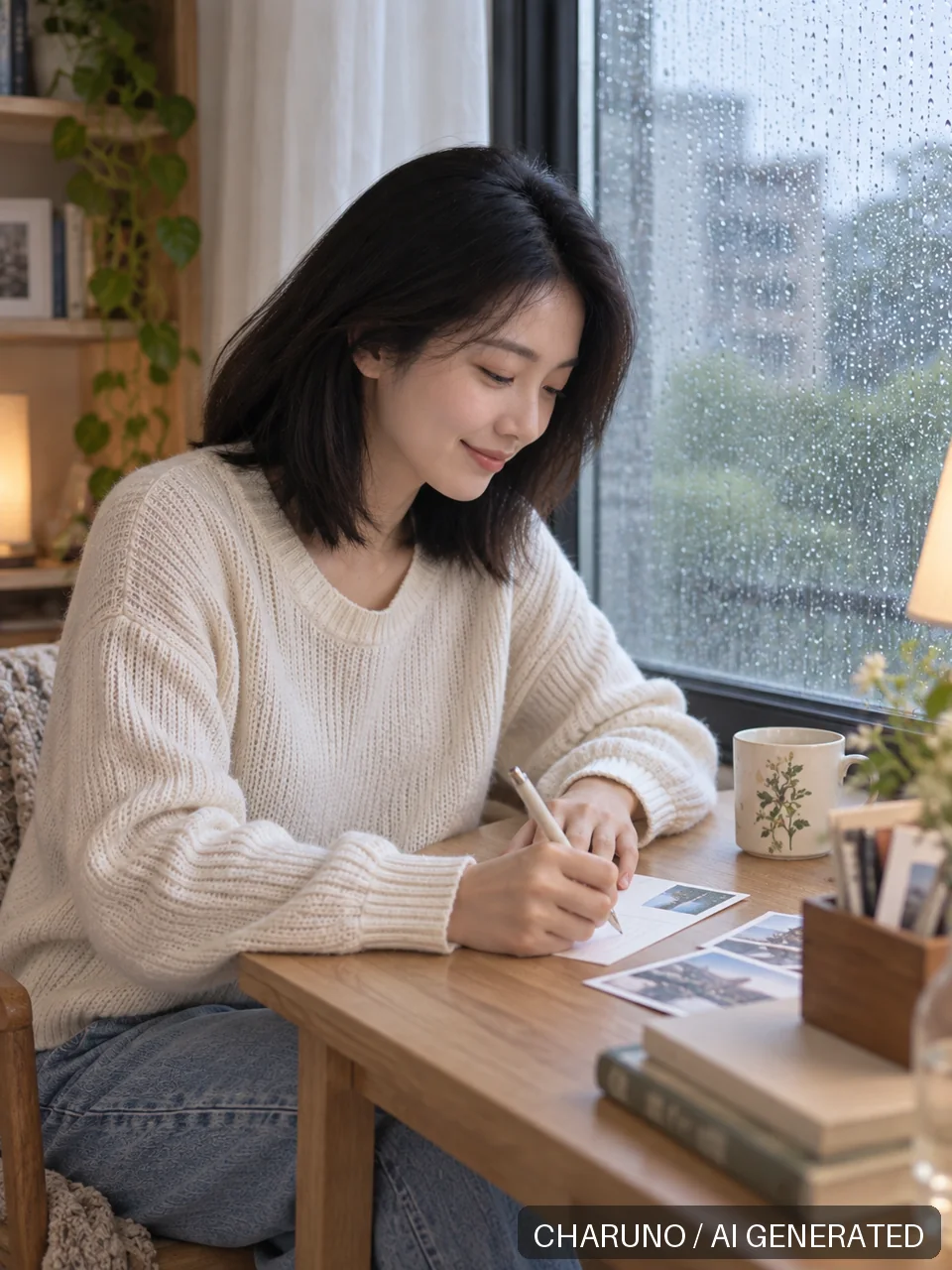 多彩日常·雨天针织，第 8 张生成图片