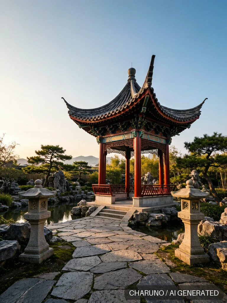 园林亭台 · 图库，第 8 张生成图片