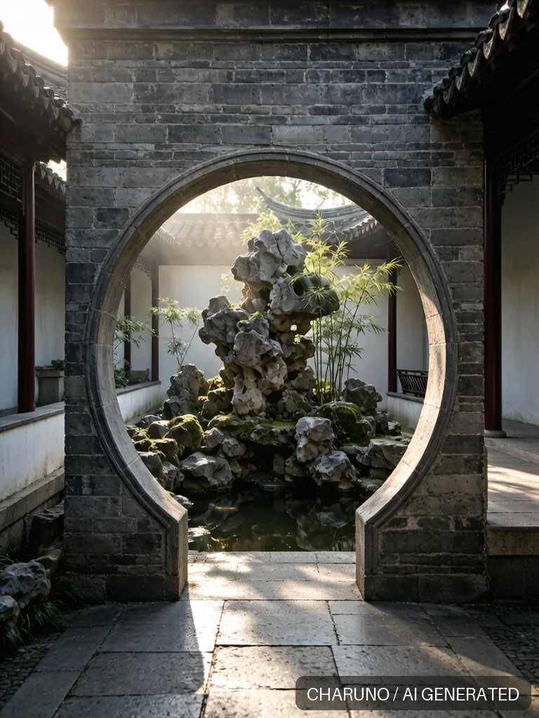 月洞门 · 图库，第 8 张生成图片