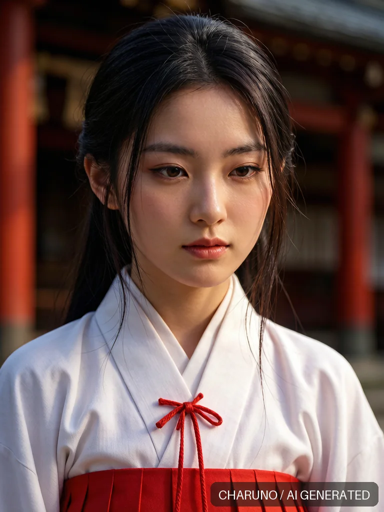 日式巫女 · 图库，第 5 张生成图片