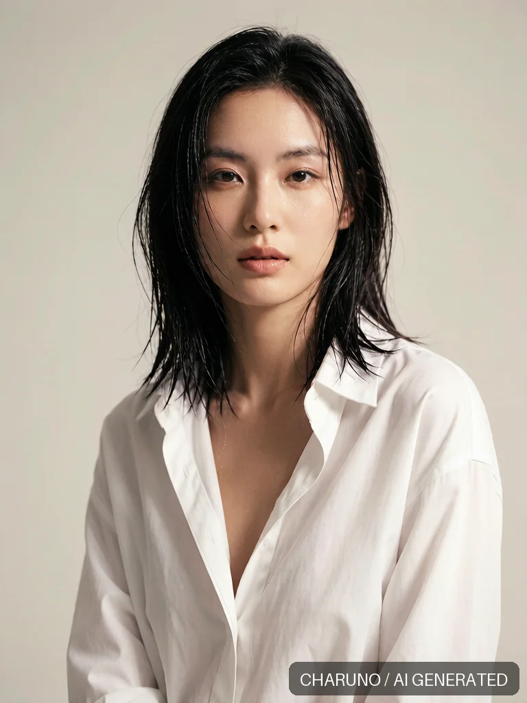 性感时尚写真 · 中国女性模特，第 6 张生成图片