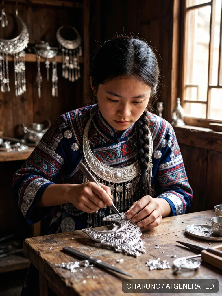 苗银女锻造师 · 图库，第 5 张生成图片