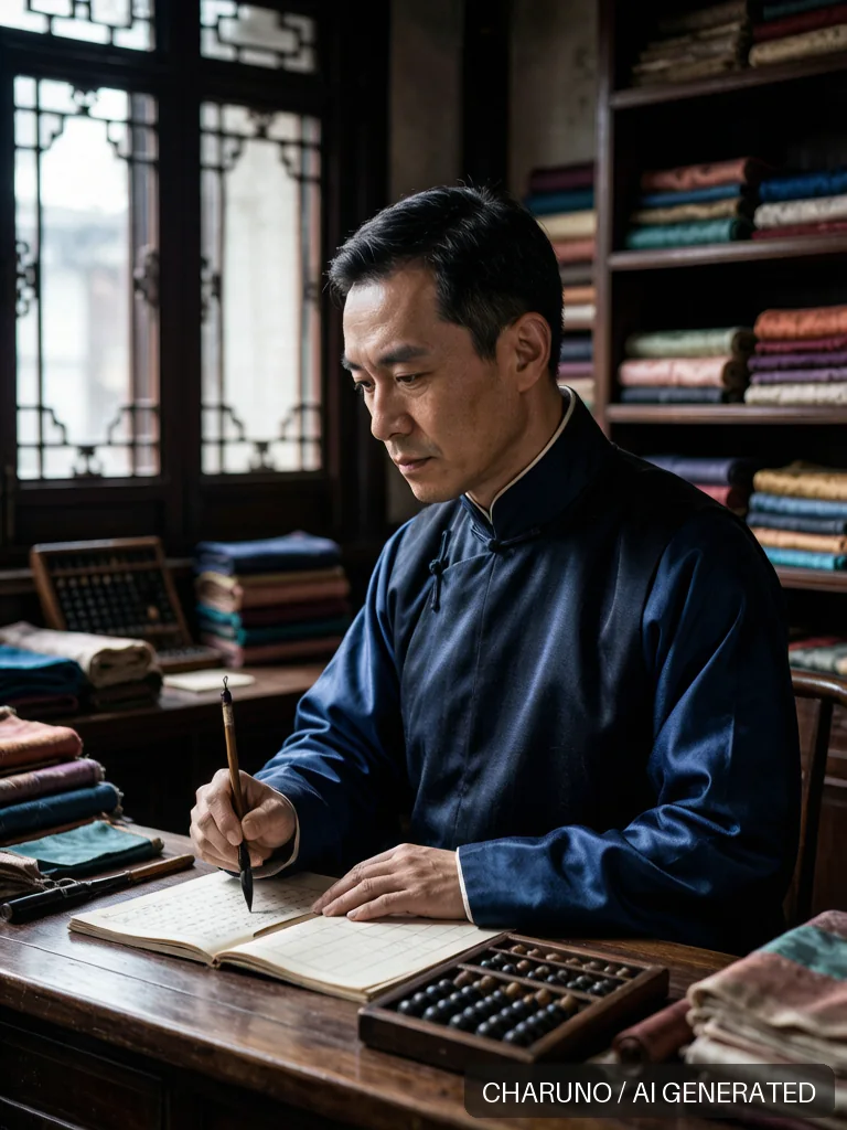 绸缎庄掌柜 · 图库，第 7 张生成图片