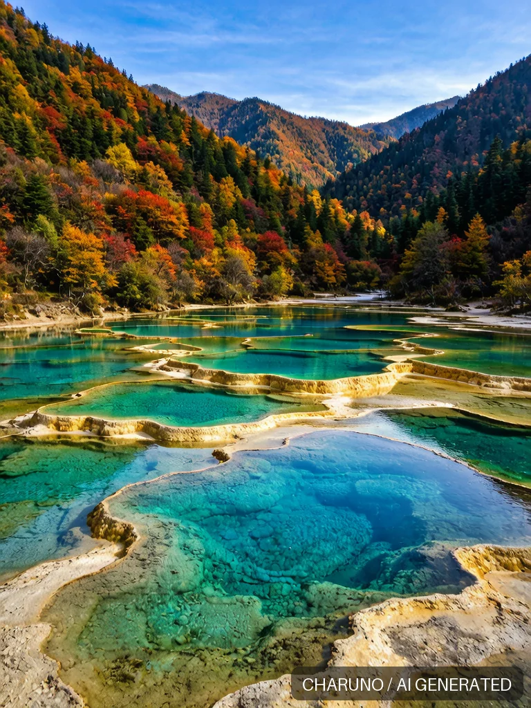 九寨沟 · 图库，第 3 张生成图片