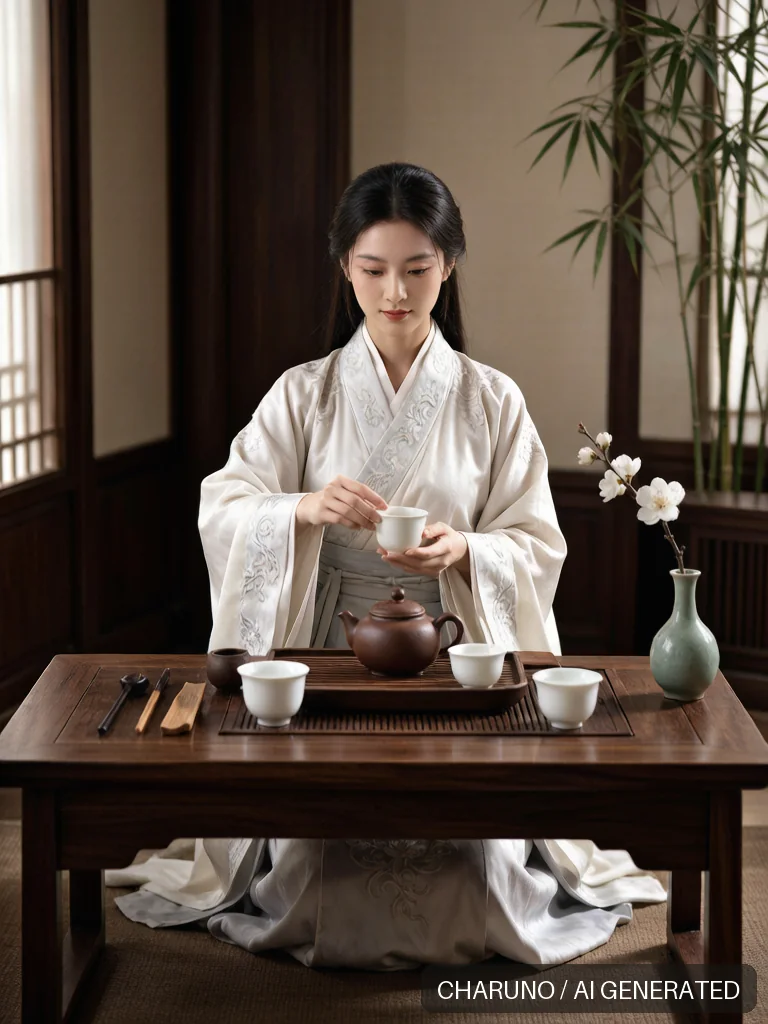 茶艺师 · 图库，第 8 张生成图片