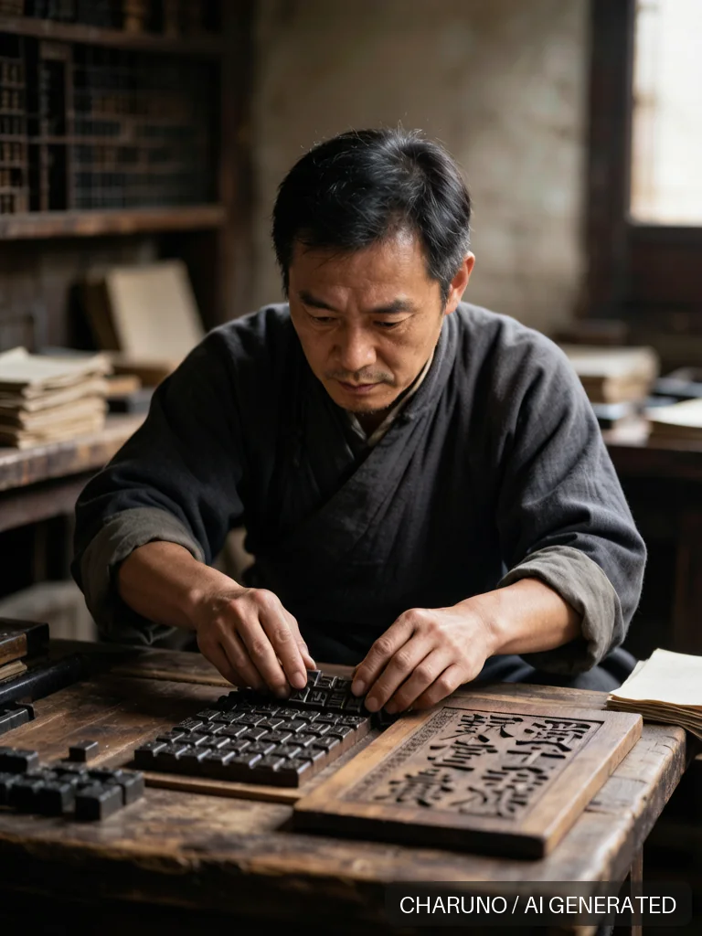 古代印刷匠 · 图库,第 7 张生成图片