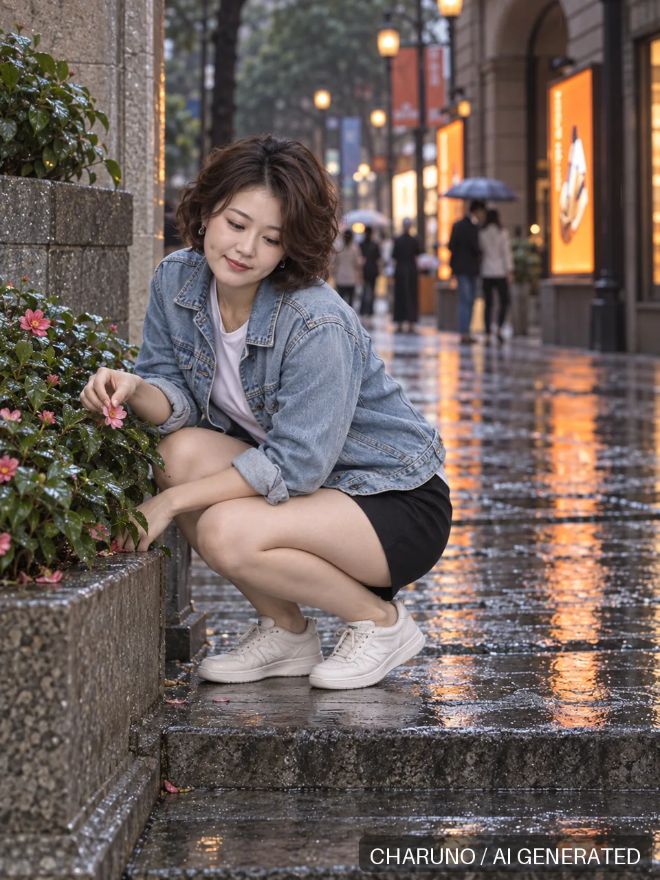冯清·电影感街头写真，第 4 张生成图片