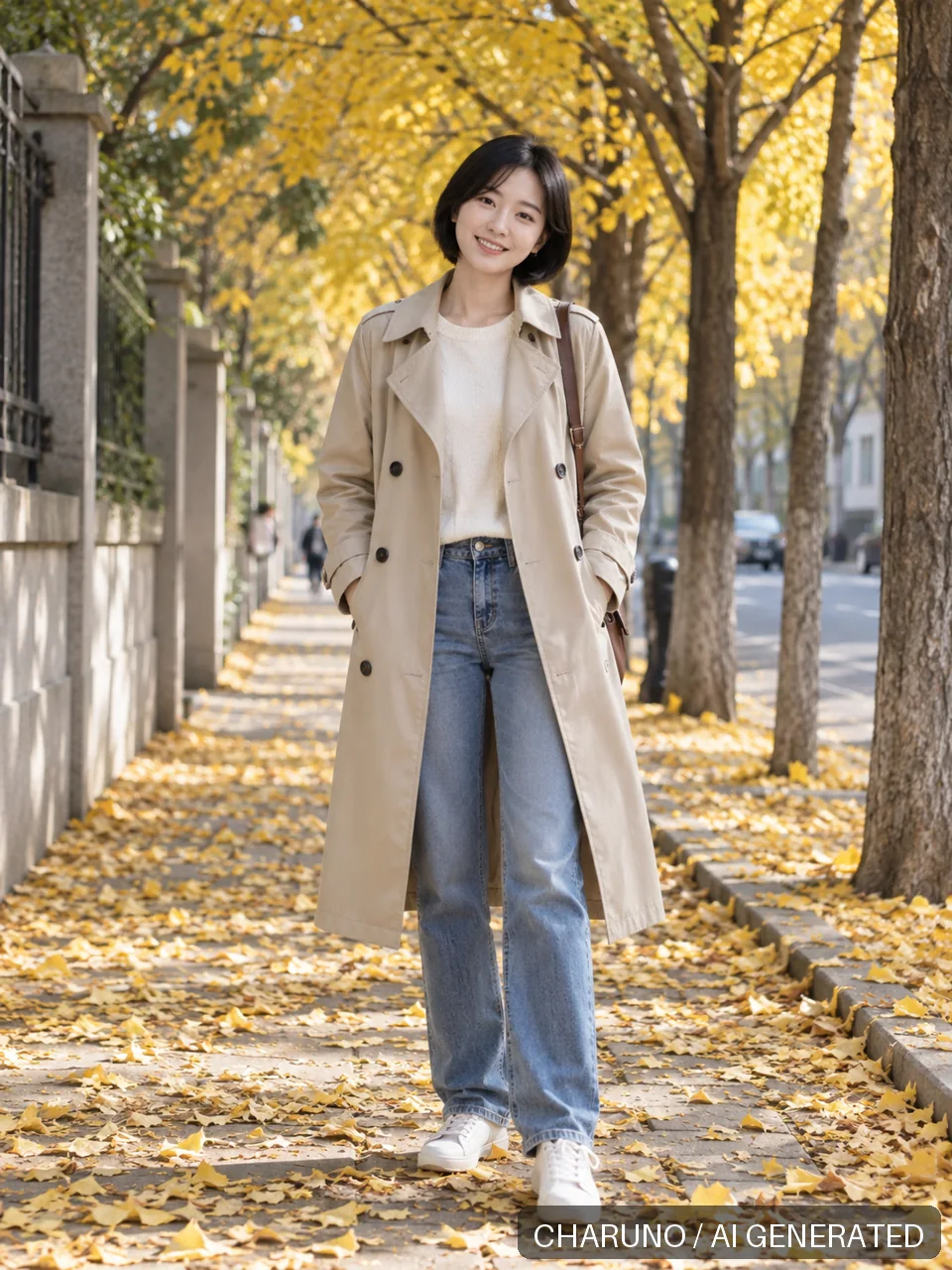 青春靓丽·银杏秋光，第 1 张生成图片