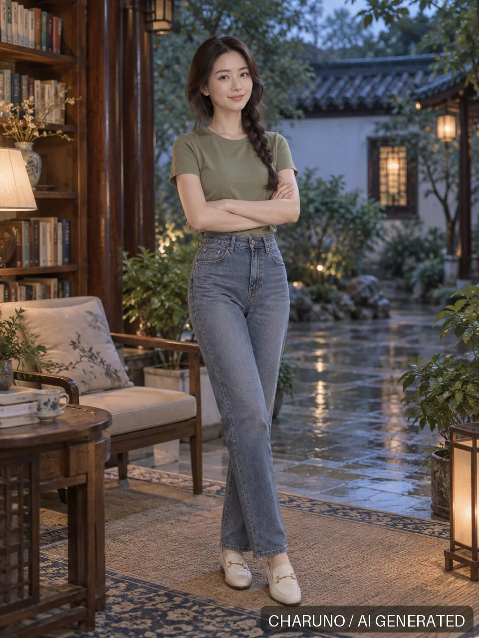 梁芷·动作参考八种生活写真，第 6 张生成图片
