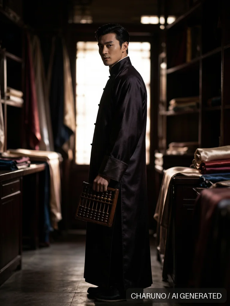 绸缎庄掌柜 · 图库，第 4 张生成图片