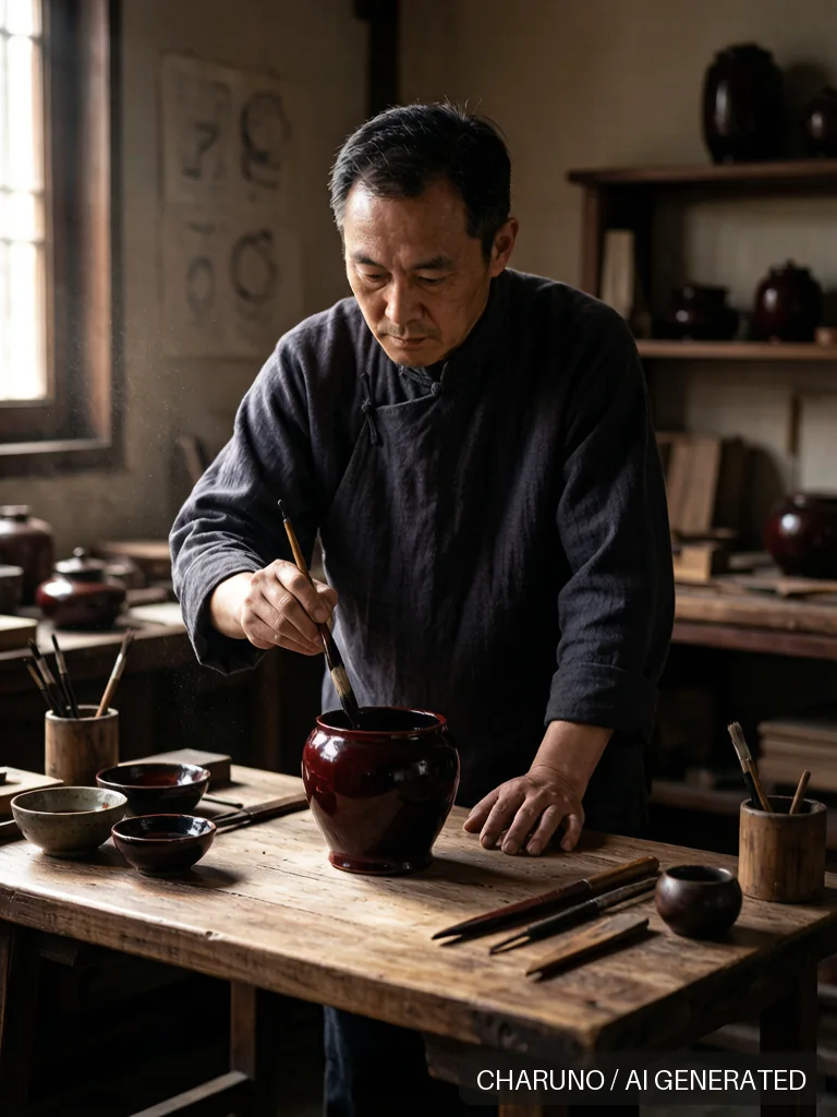 漆器匠人 · 图库，第 8 张生成图片