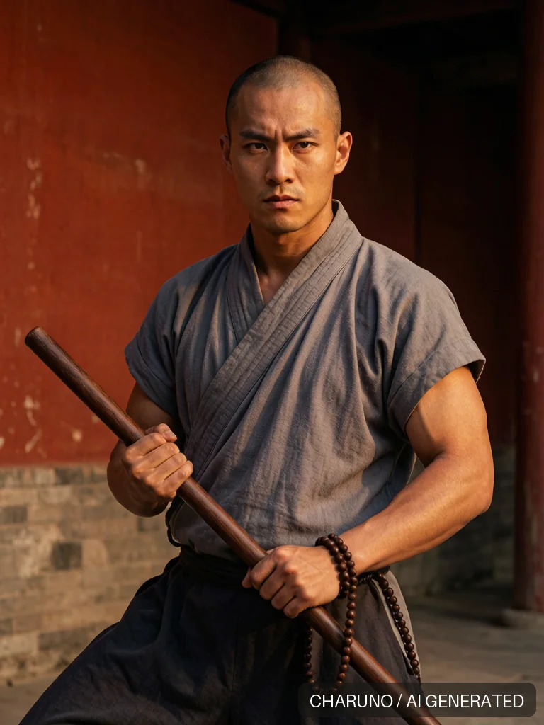 少林武僧 · 图库，第 3 张生成图片