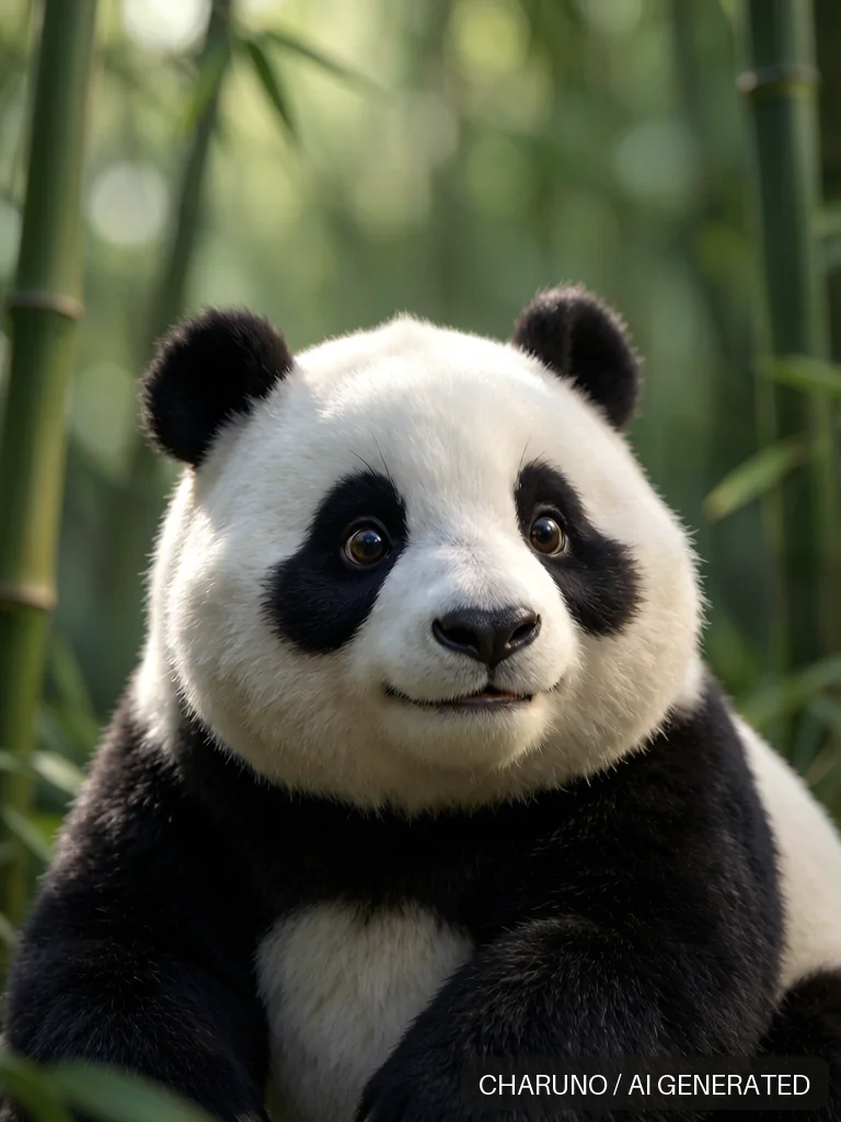 憨态熊猫 · 图库,第 2 张生成图片