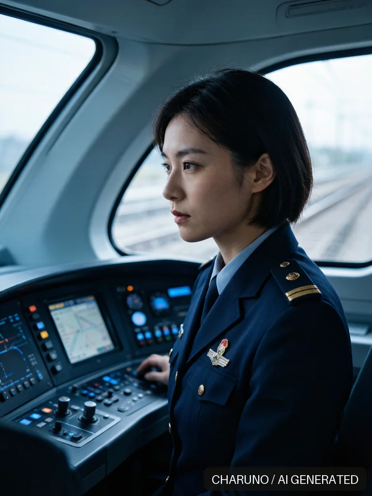 女高铁司机 · 图库，第 7 张生成图片