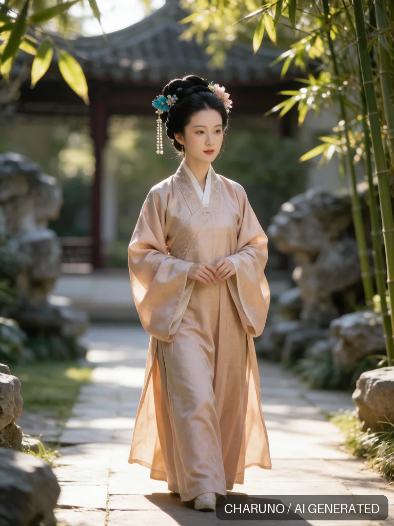 明代仕女 · 图库，第 4 张生成图片
