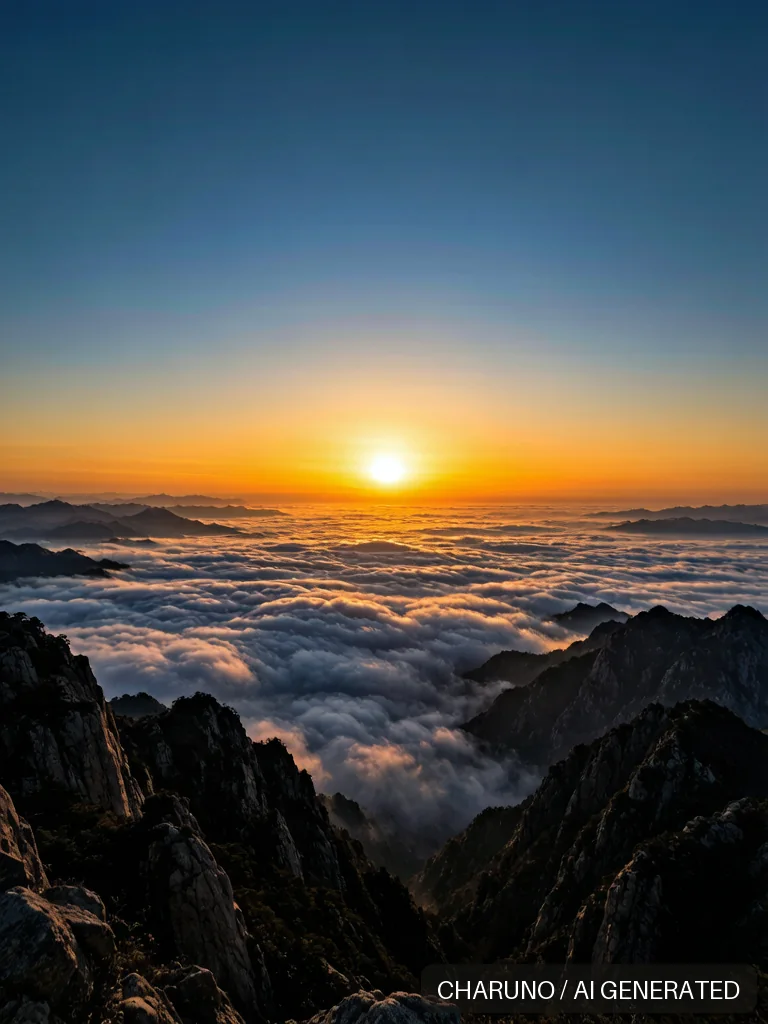 泰山日出 · 图库,第 3 张生成图片