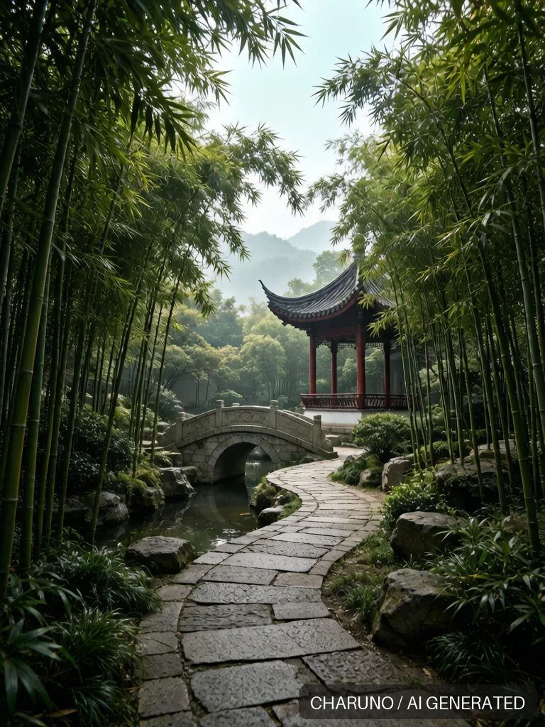曲径通幽 · 图库，第 8 张生成图片