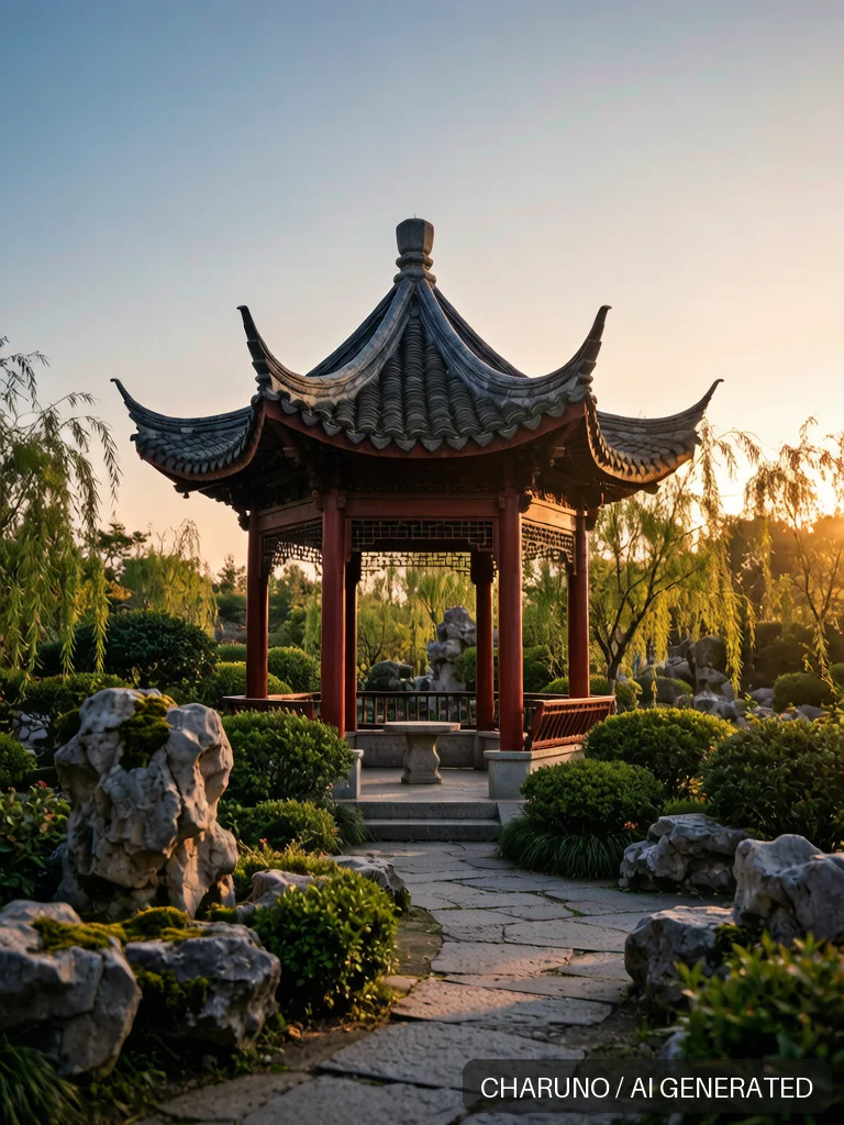 园林亭台 · 图库，第 6 张生成图片