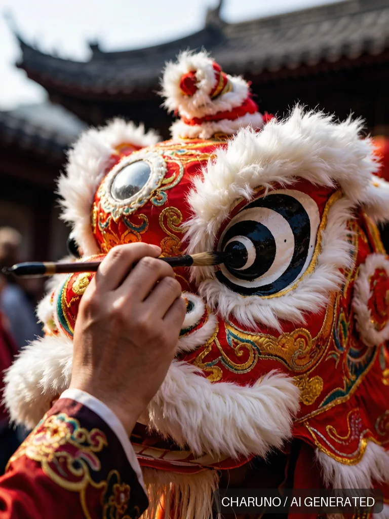 舞狮点睛 · 图库，第 7 张生成图片