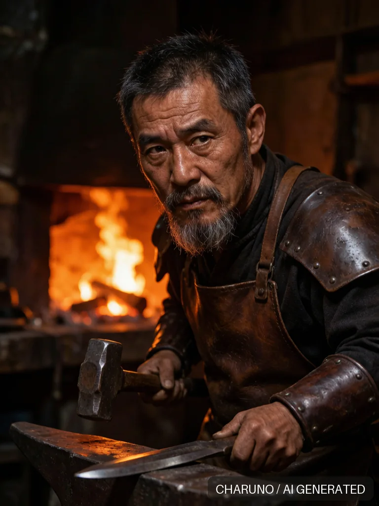 龙泉铸剑师 · 图库，第 3 张生成图片