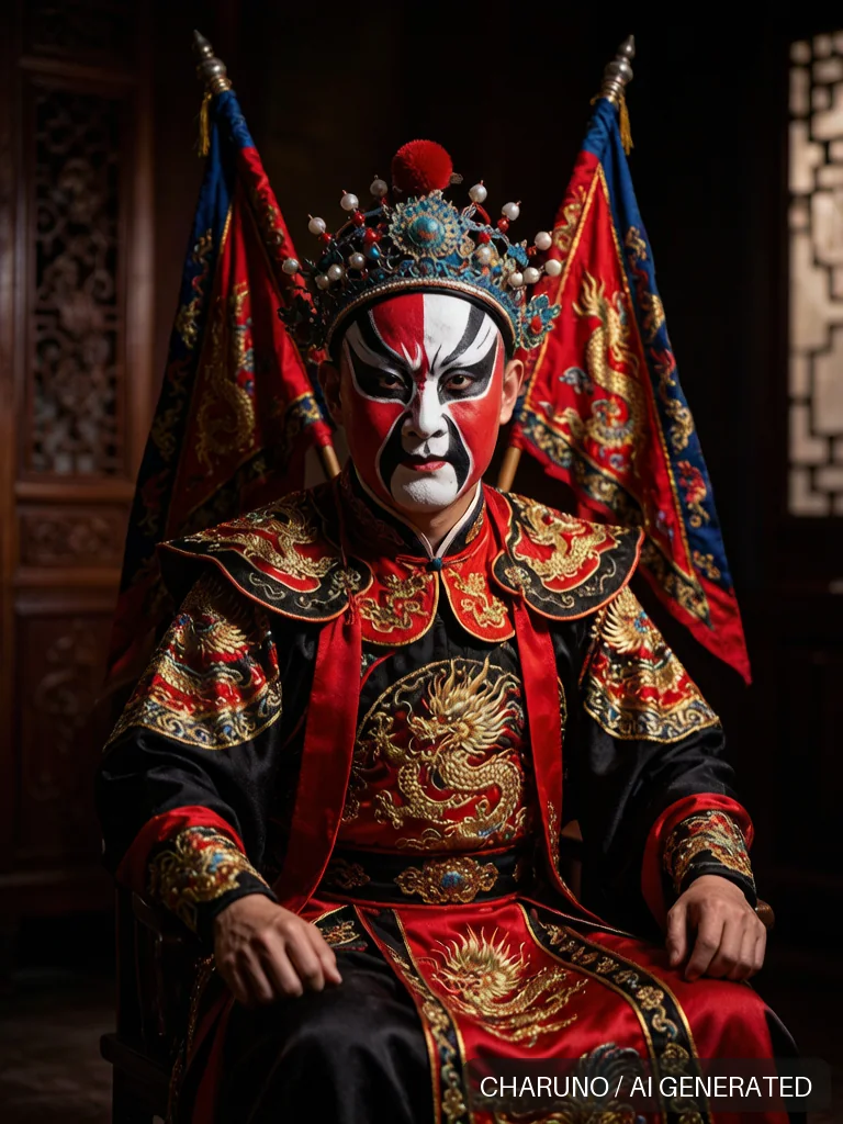 川剧变脸 · 图库,第 3 张生成图片