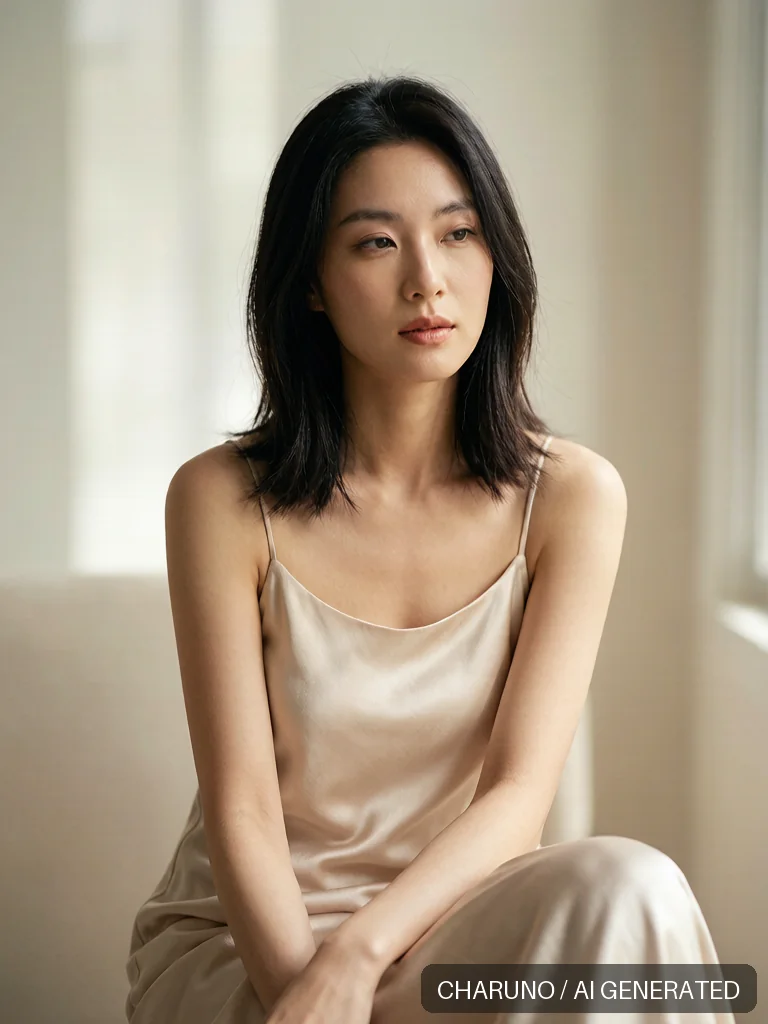 时尚写真 · 中国女性模特，第 4 张生成图片