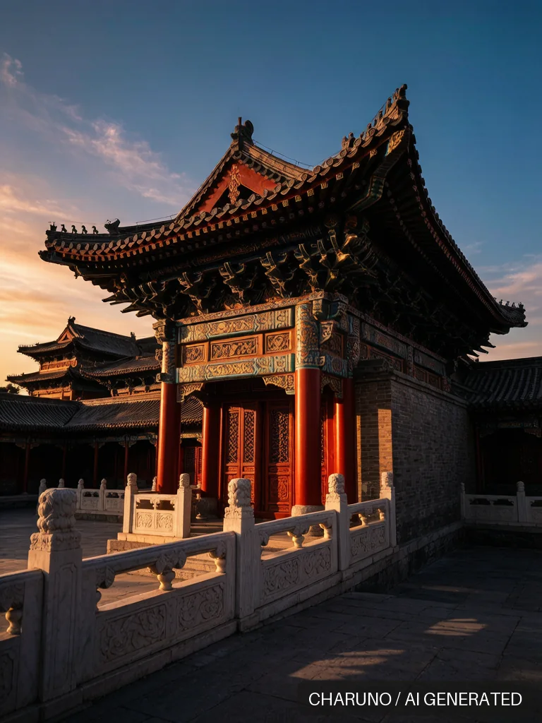 雕梁画栋 · 图库,第 1 张生成图片