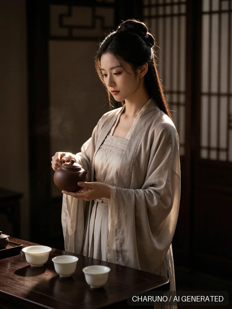 茶艺师 · 图库，第 6 张生成图片