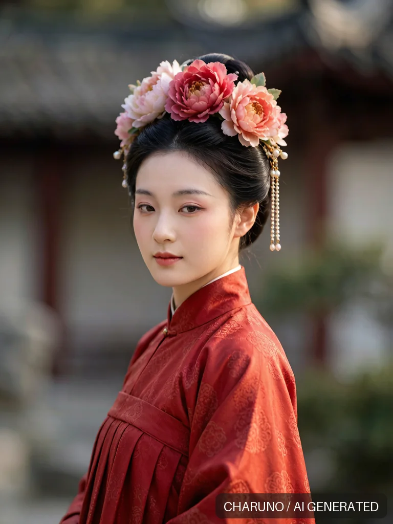 明代仕女 · 图库，第 7 张生成图片