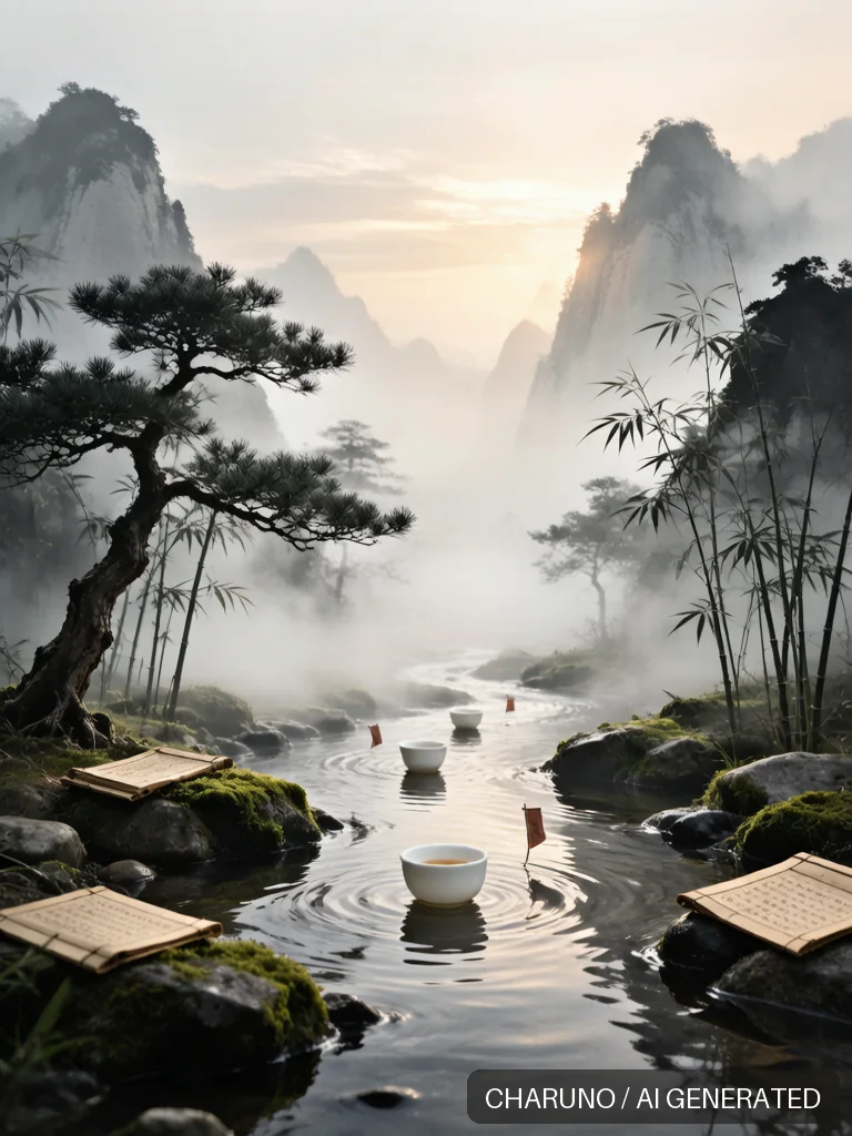 曲水流觞 · 图库，第 7 张生成图片