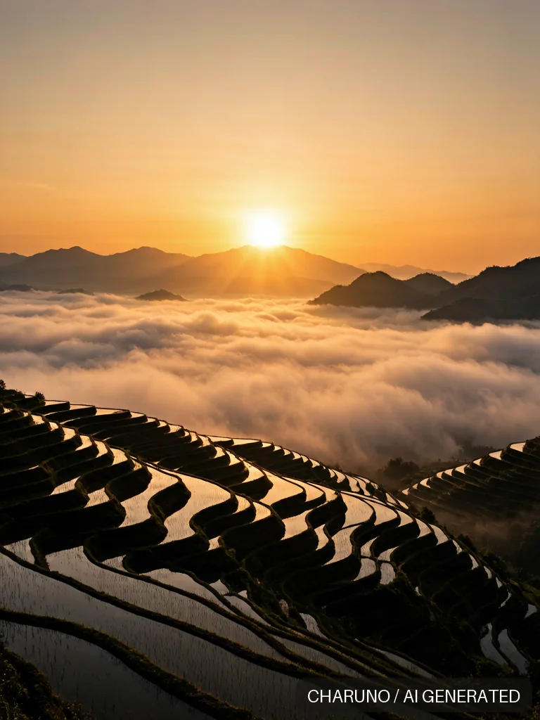 龙脊梯田 · 图库,第 4 张生成图片