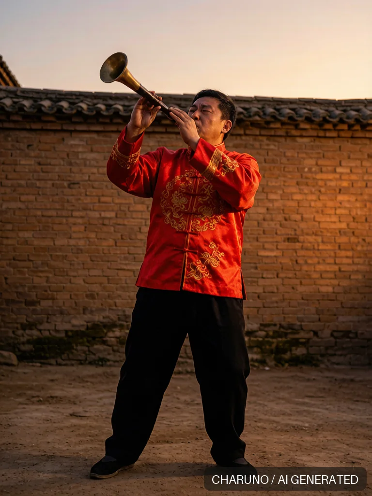 唢呐艺人 · 图库，第 8 张生成图片