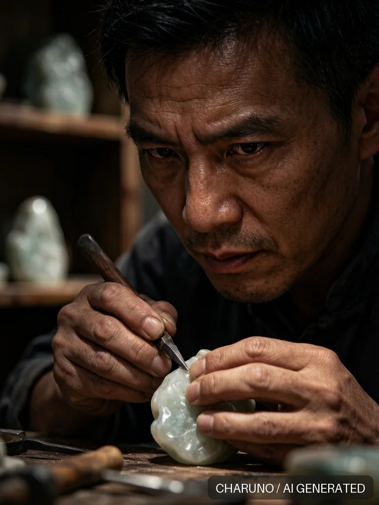 玉雕匠人 · 图库,第 5 张生成图片