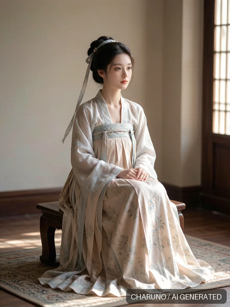 汉服少女 · 图库，第 3 张生成图片