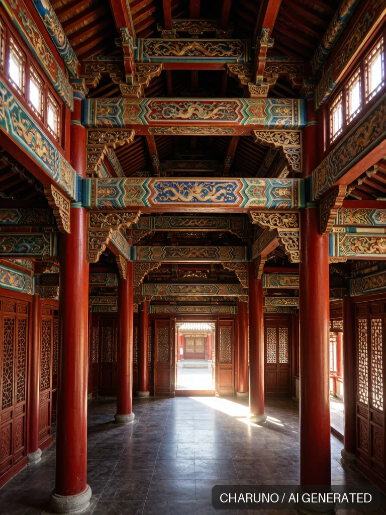 雕梁画栋 · 图库,第 3 张生成图片