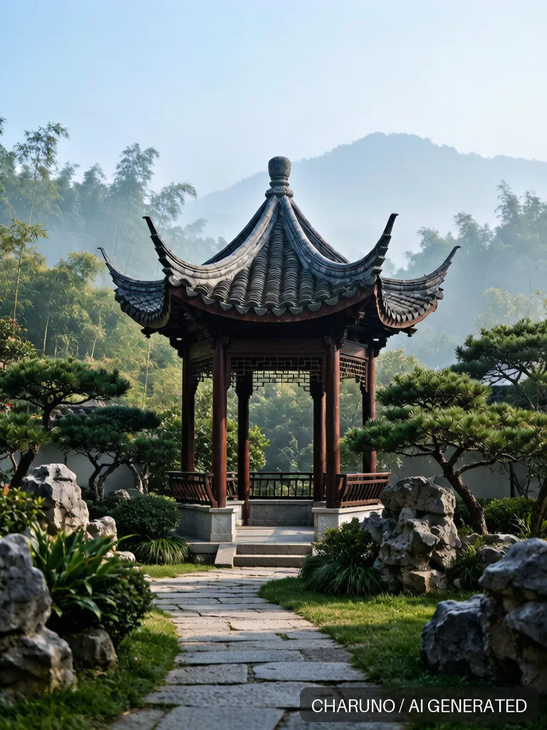 园林亭台 · 图库，第 5 张生成图片