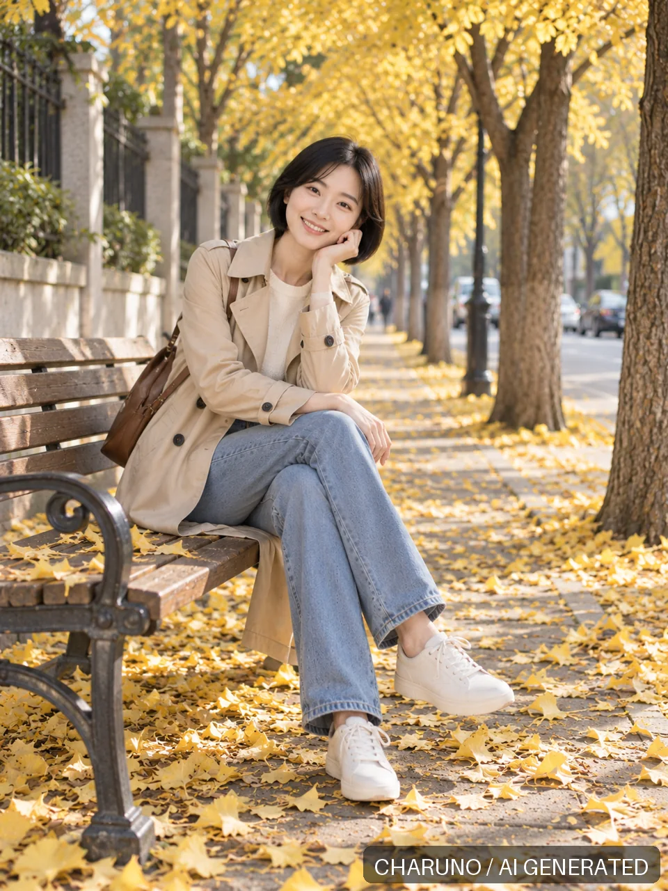 青春靓丽·银杏秋光，第 5 张生成图片