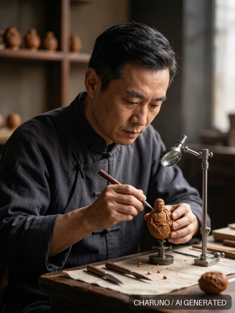 核雕匠人 · 图库，第 4 张生成图片