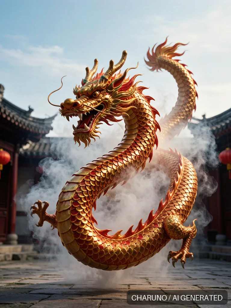 民俗舞龙 · 图库，第 8 张生成图片